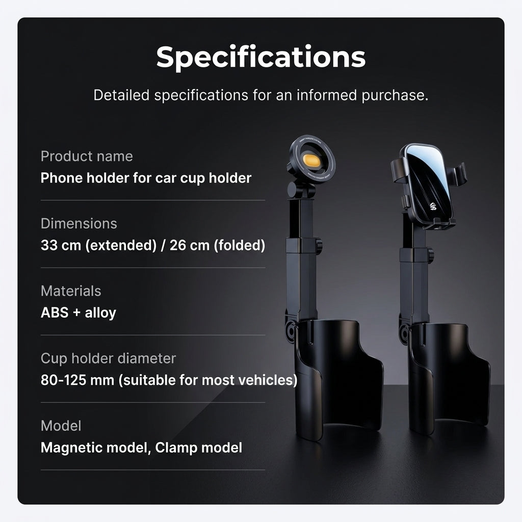 TIJDELIJK 50% KORTING | RideDock™ - Telefoon- en bekerhouder