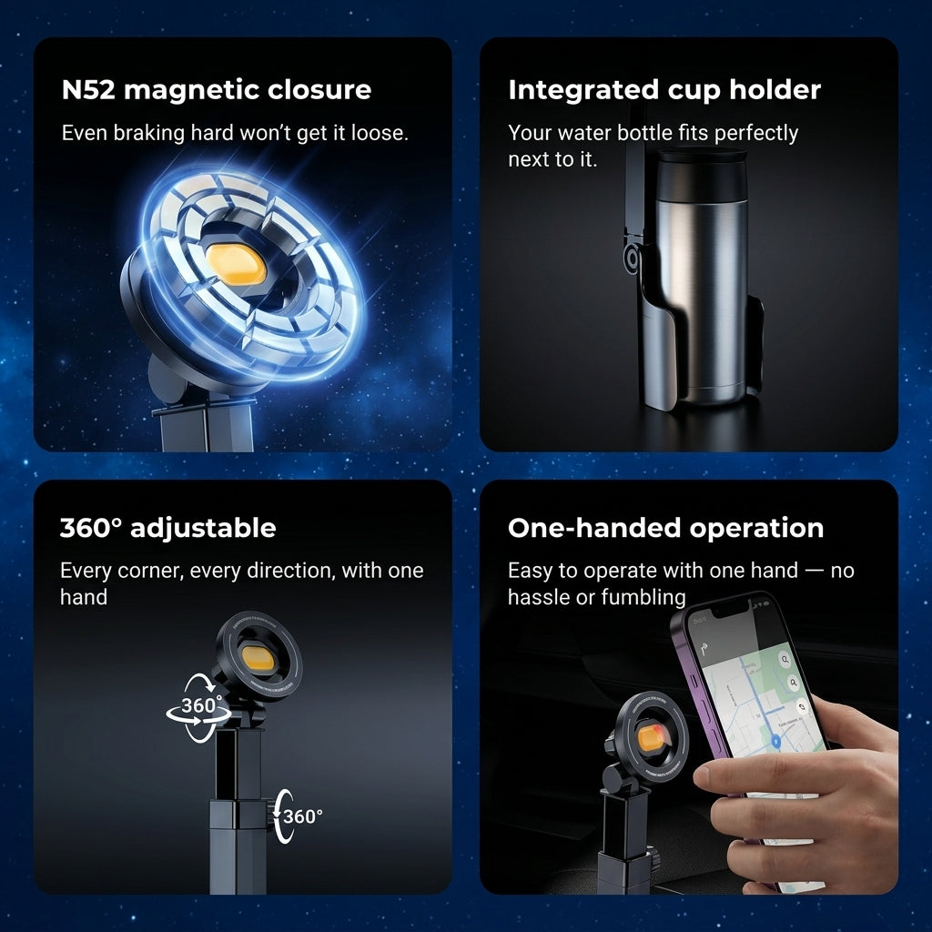 TIJDELIJK 50% KORTING | RideDock™ - Telefoon- en bekerhouder