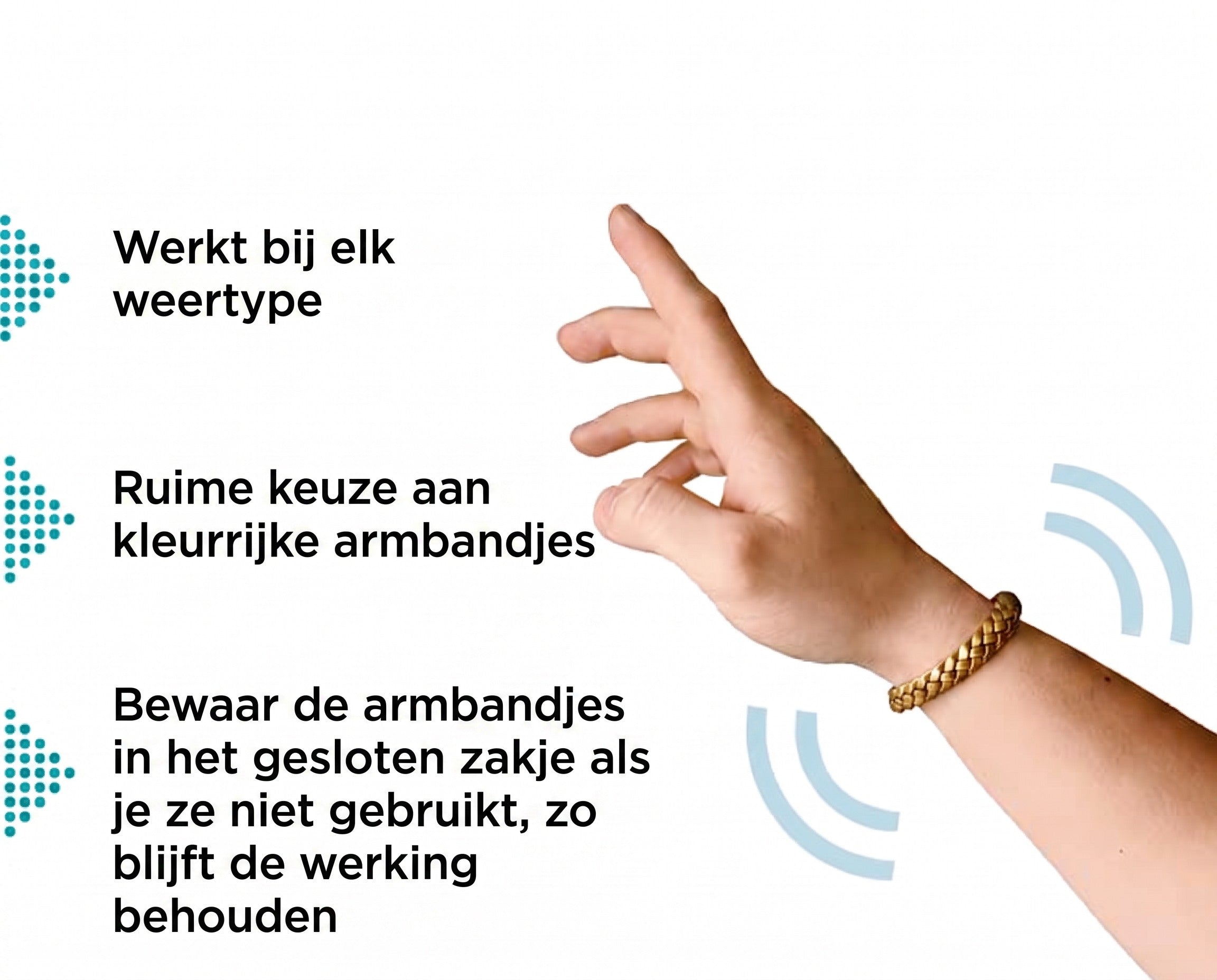 1+1 GRATIS VANDAAG | MosqiShield™ - Muggenwerende Armband (12 stuks per verpakking)