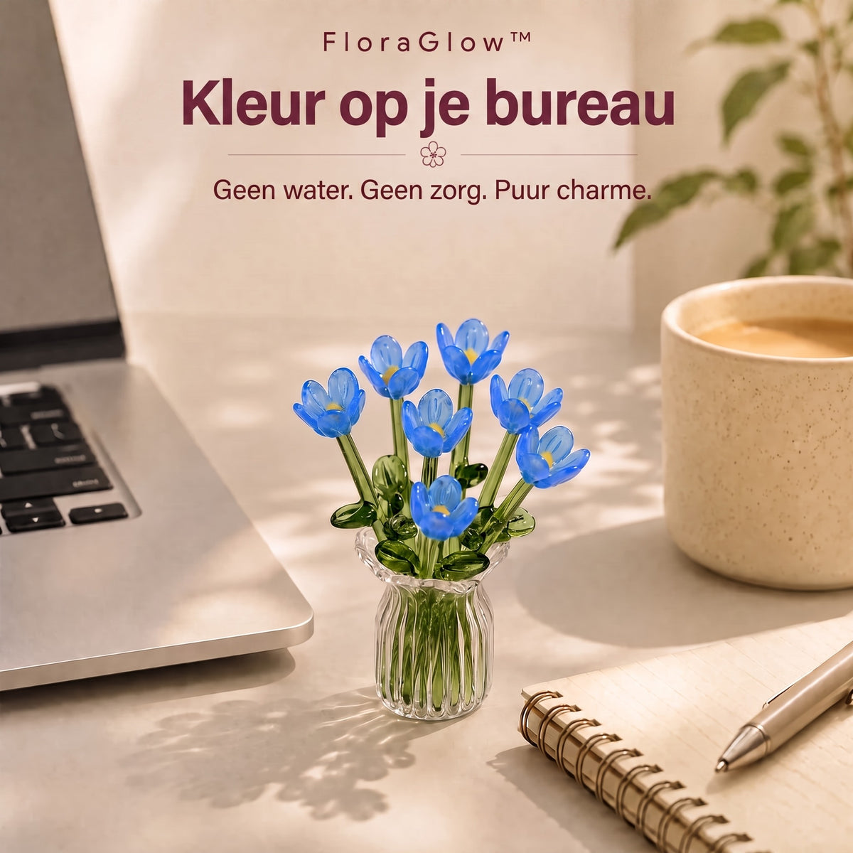 TIJDELIJK 50% KORTING | FloraGlow™ - Mini Glazen Boeket