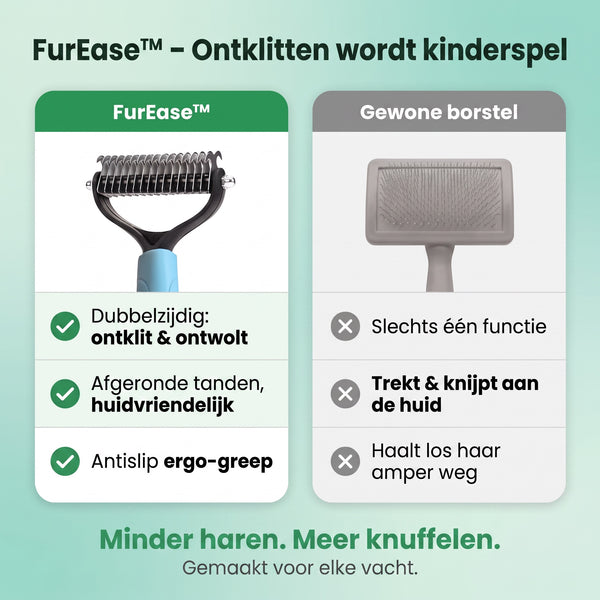 1+1 GRATIS VANDAAG  FurEase™ - Dubbelzijdige vachtkam