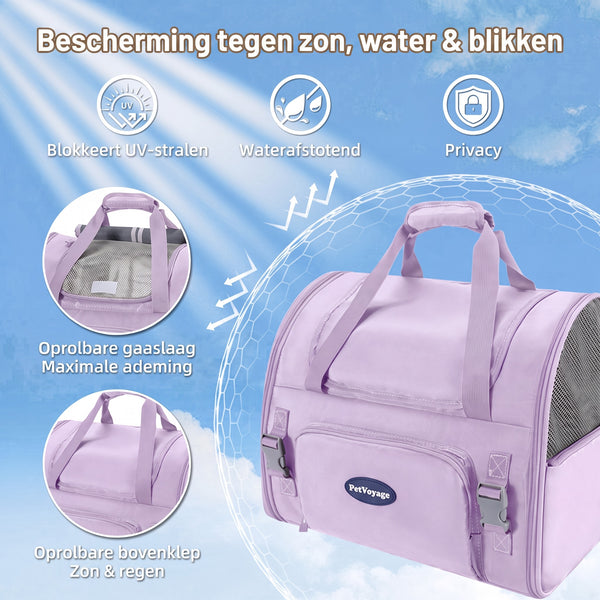 TIJDELIJK 50% KORTING  PetVoyage™ - Uitbreidbare Huisdierrugzak