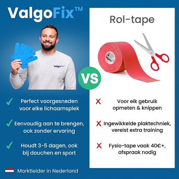 TIJDELIJK 50% KORTING  ValgoFix™ - Hallux-valgustape