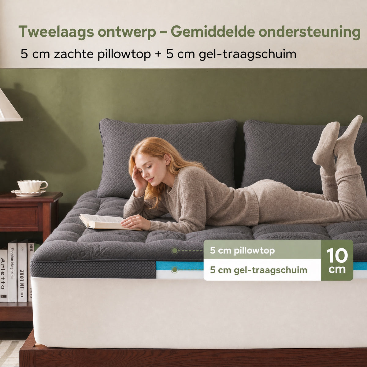 TIJDELIJK 50% KORTING | CoolNest™ - Bamboe Verkoelende Matrastopper