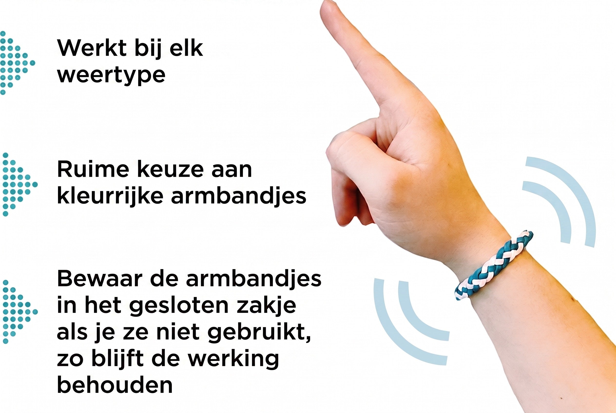 1+1 GRATIS VANDAAG | MosqiShield™ - Muggenwerende Armband (12 stuks per verpakking)