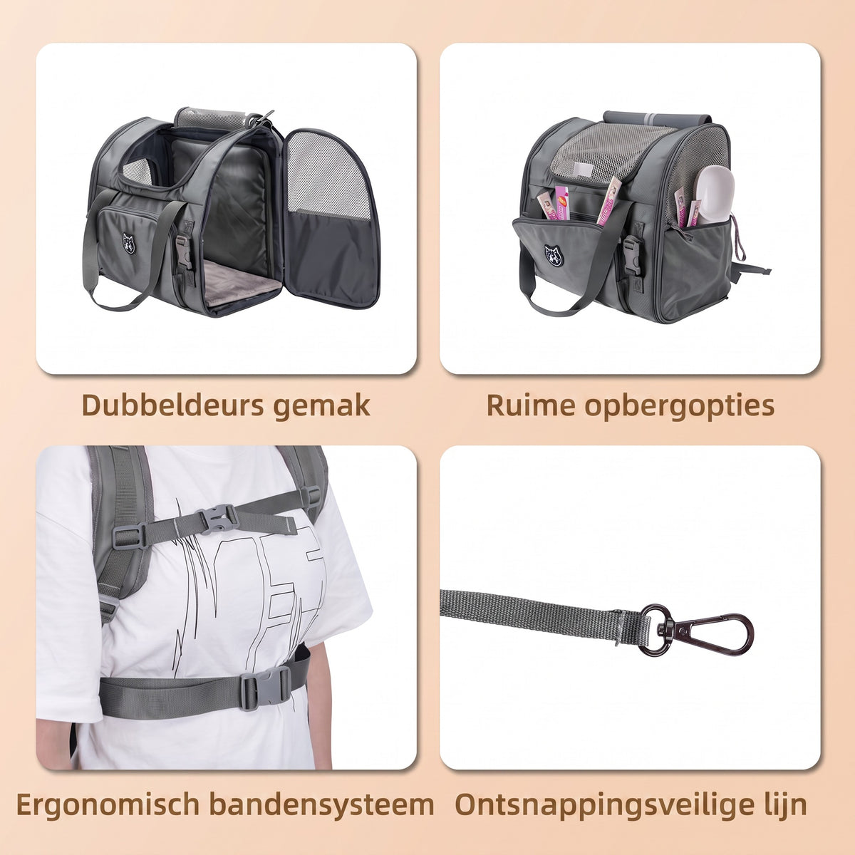 TIJDELIJK 50% KORTING | PetVoyage™ - Uitbreidbare Huisdierrugzak