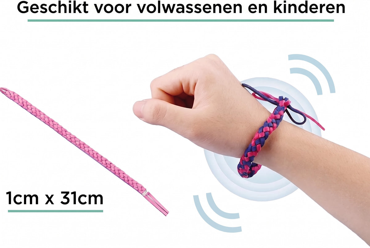 1+1 GRATIS VANDAAG | MosqiShield™ - Muggenwerende Armband (12 stuks per verpakking)