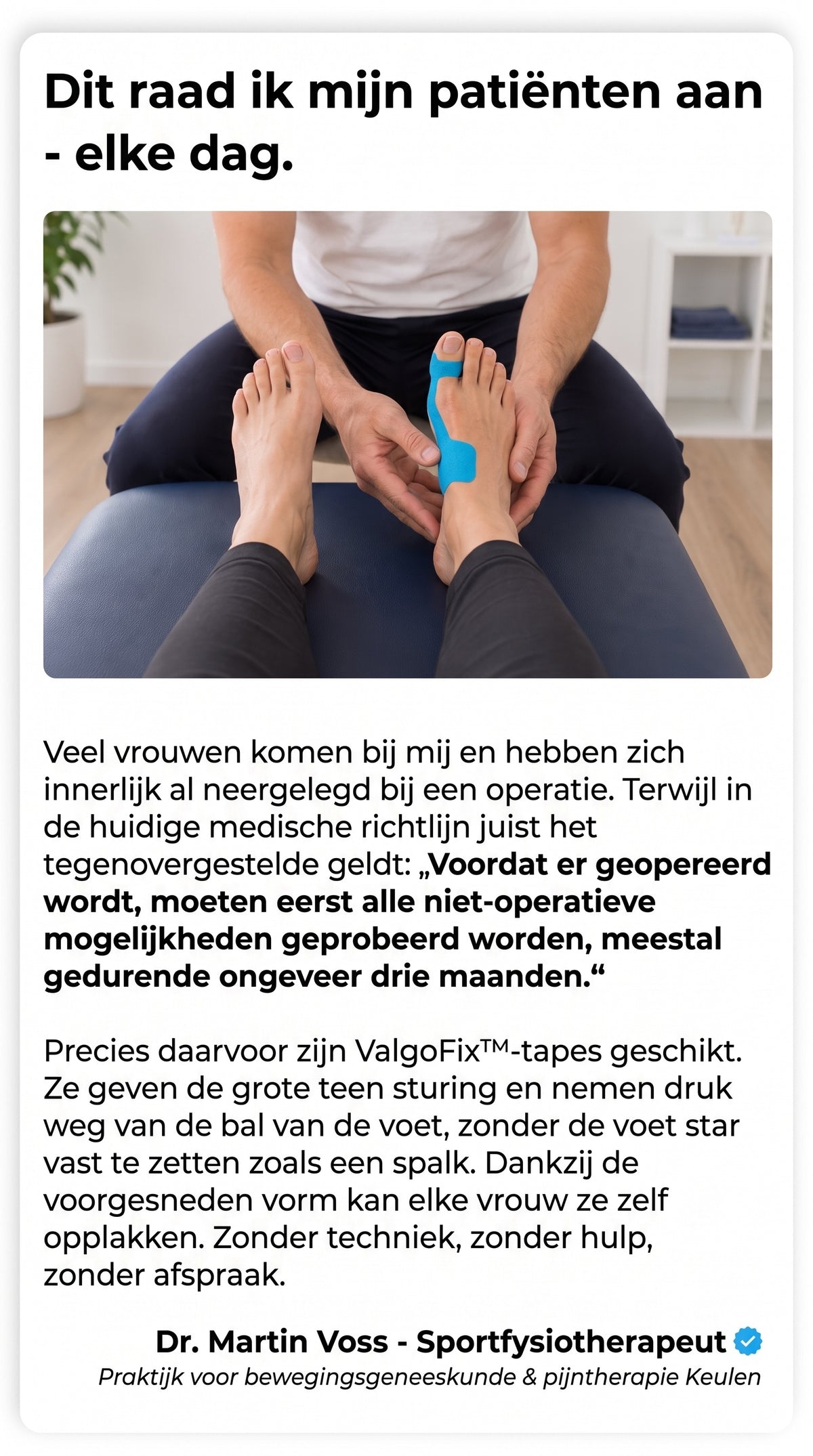 TIJDELIJK 50% KORTING | ValgoFix™ - Hallux-valgustape