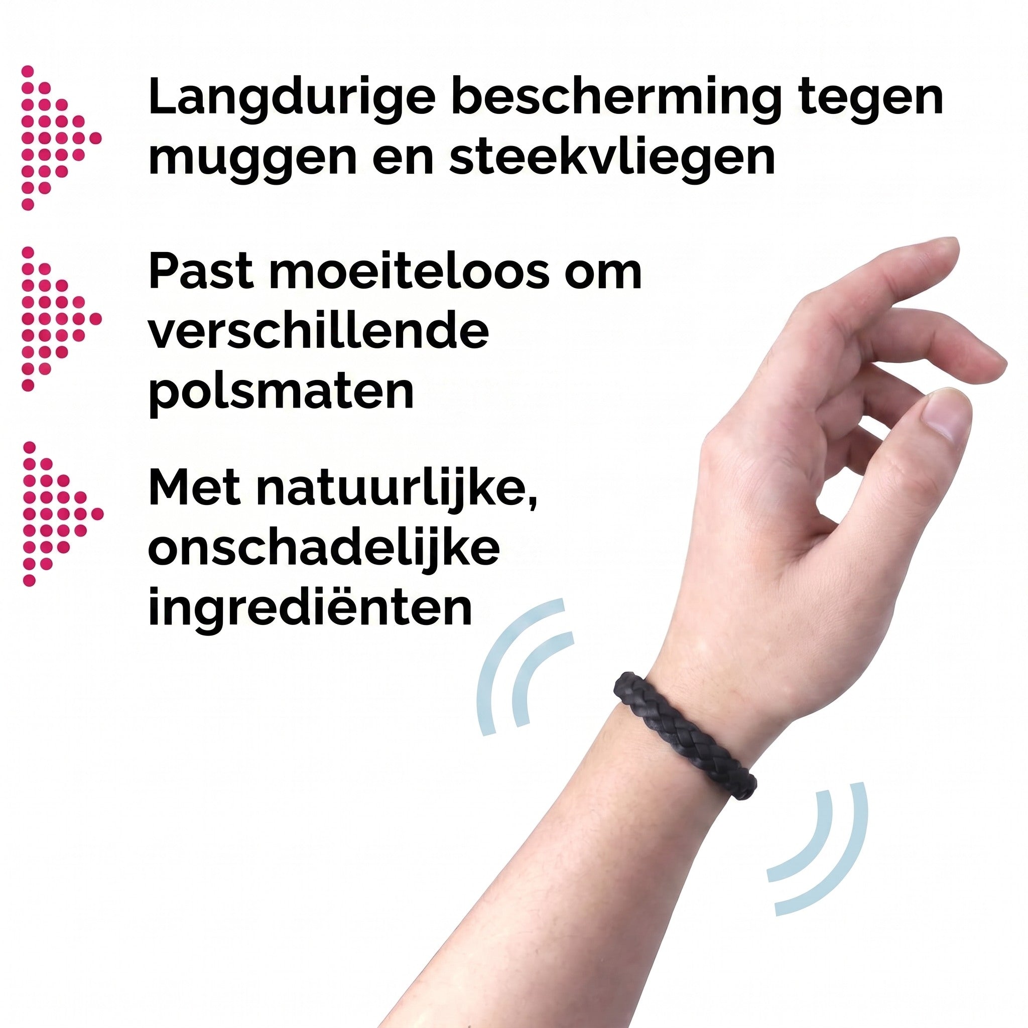 1+1 GRATIS VANDAAG | MosqiShield™ - Muggenwerende Armband (12 stuks per verpakking)