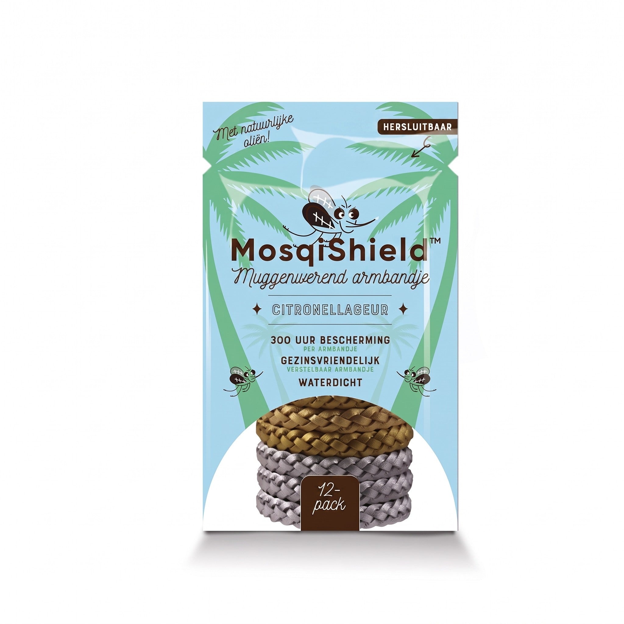 1+1 GRATIS VANDAAG | MosqiShield™ - Muggenwerende Armband (12 stuks per verpakking)