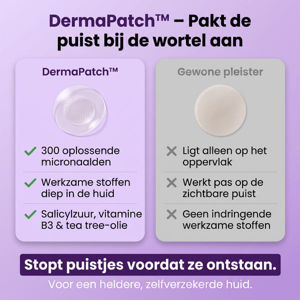 1+1 GRATIS VANDAAG  DermaPatch™ - Micronaaldpleisters