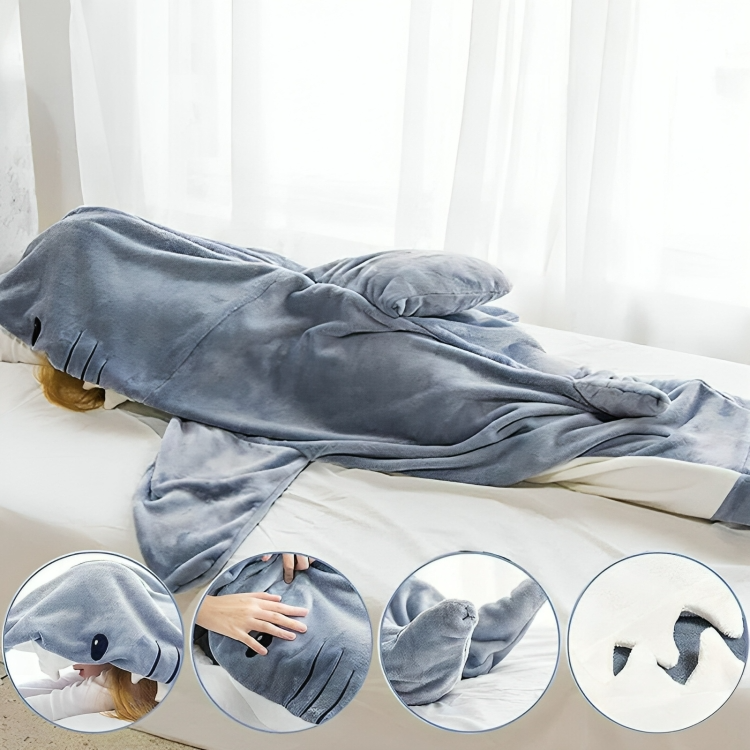 CozyFin™ | Sharkie knusse draagbare deken