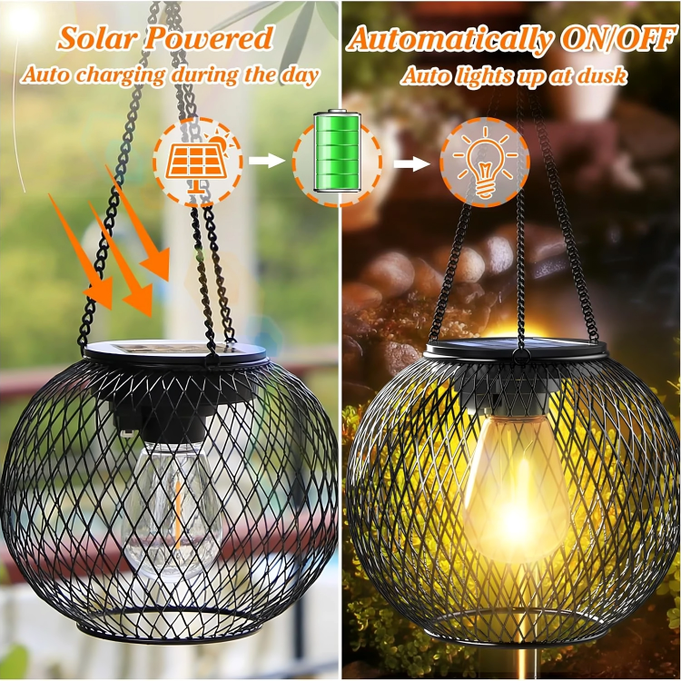 SolarLume™ | Retro metalen zonnelantaarns
