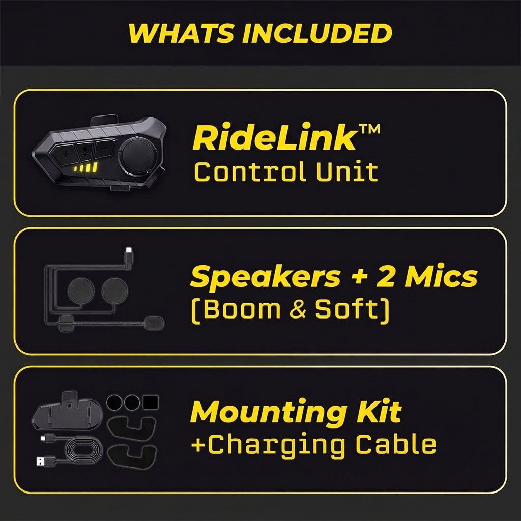 TIJDELIJK 50% KORTING | RideLink™ - Intercomheadset