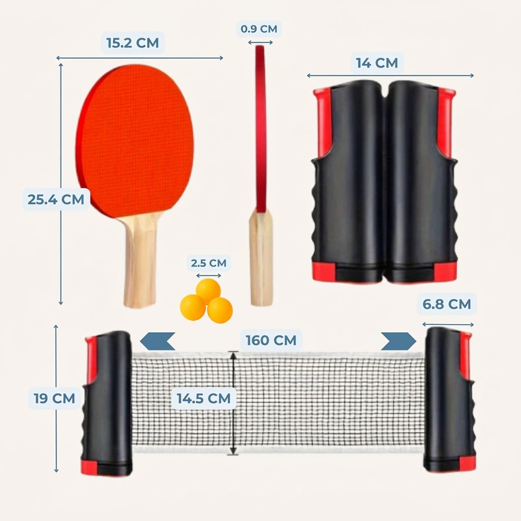 TIJDELIJK 50% KORTING | PingPro™ Tafeltennisset