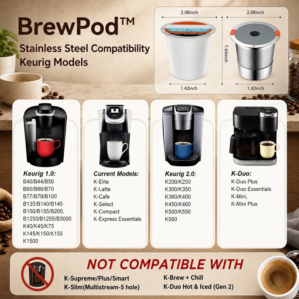 2 + 2 GRATIS VANDAAG | BrewPod™ - Herbruikbare Koffiecups