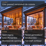 WindWall — transparant waterdicht PE voor buiten