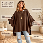 CozyPoncho™ - Gebreide poncho met vleermuismouwen, afbeelding 3