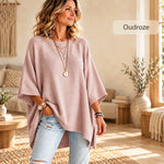 CozyPoncho™ - Gebreide poncho met vleermuismouwen, afbeelding 8