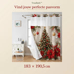 TIJDELIJK 50% KORTING | TreeBath™ - Kerstdouchegordijn