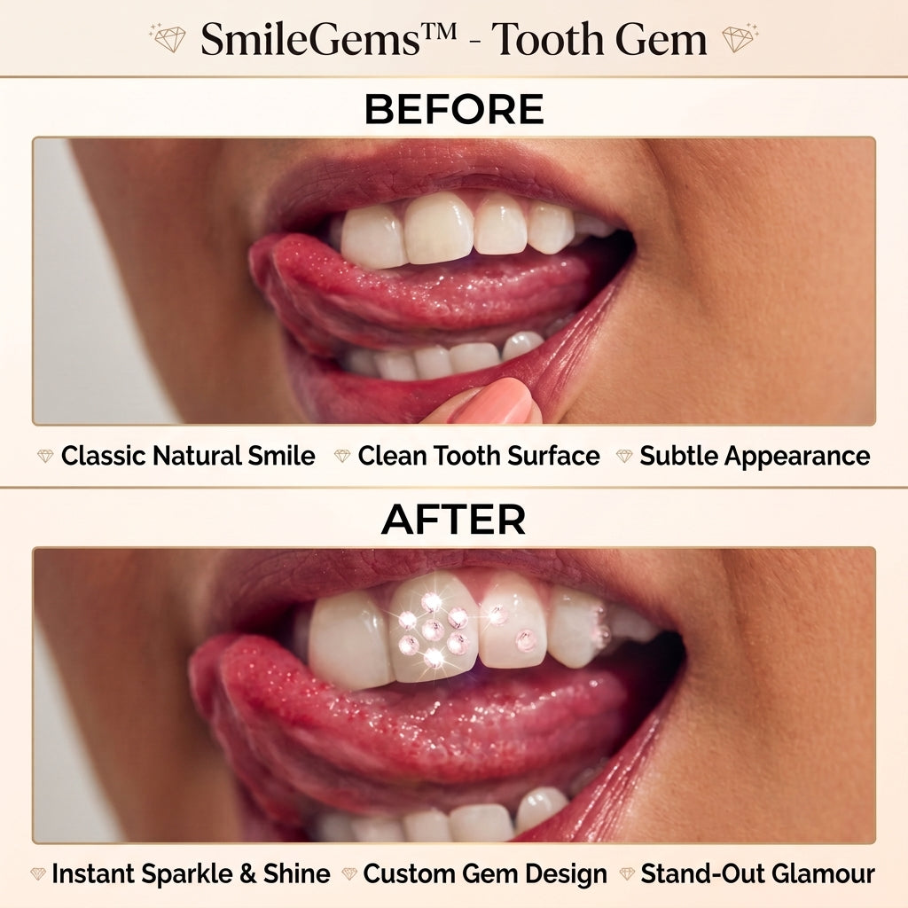 TIJDELIJK 50% KORTING | SmileGems™ - Tandsieraad Set