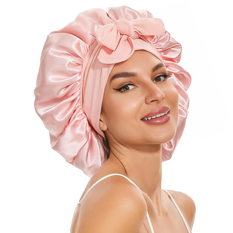 FrizzShield™ | Luxe zijden satijnen nachtmuts