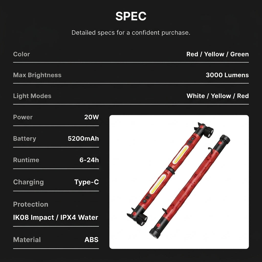 TIJDELIJK 50% KORTING | PivotBeam™ - Werklamp