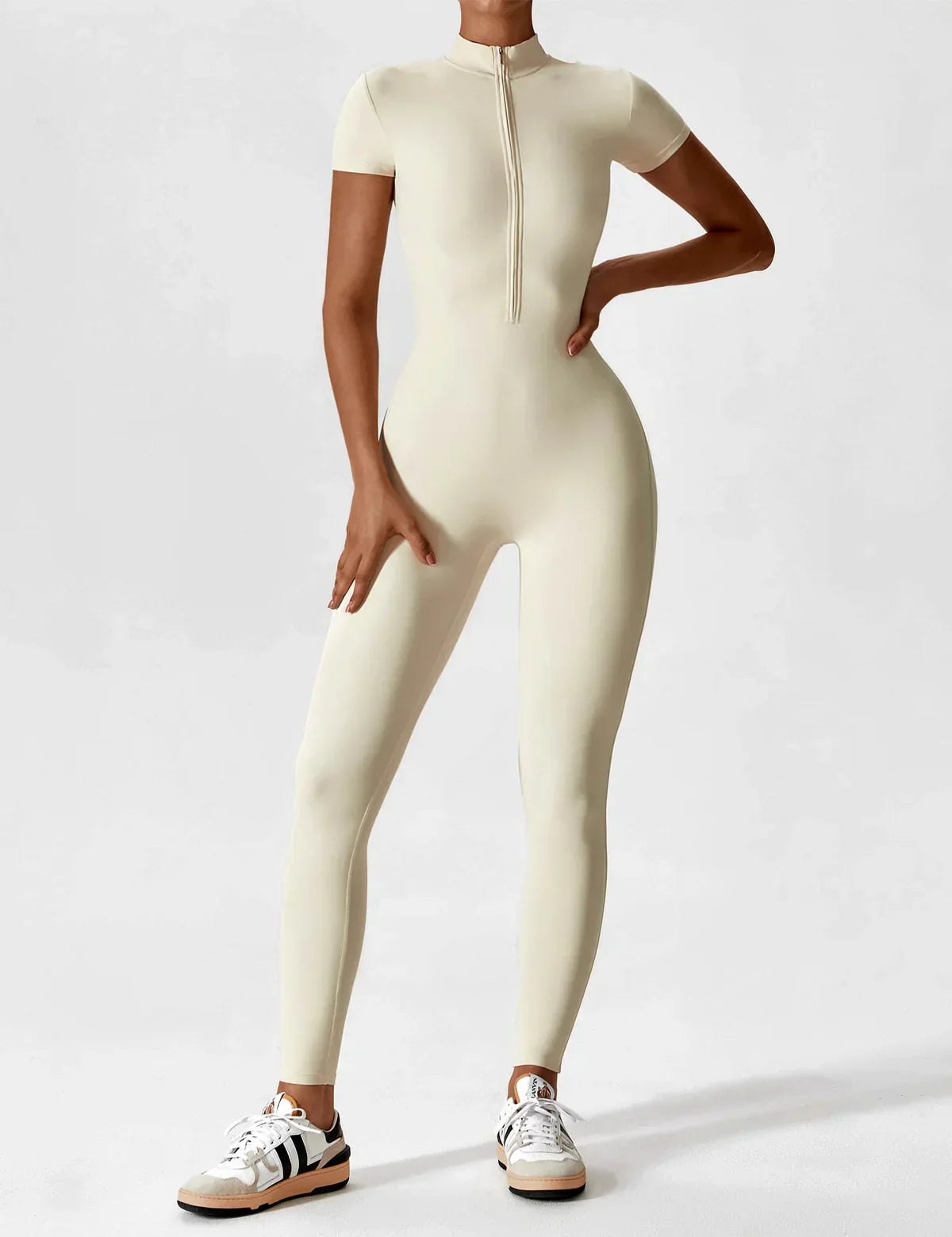 FlexiSuit™ | Yoga trainings jumpsuit met ritssluiting