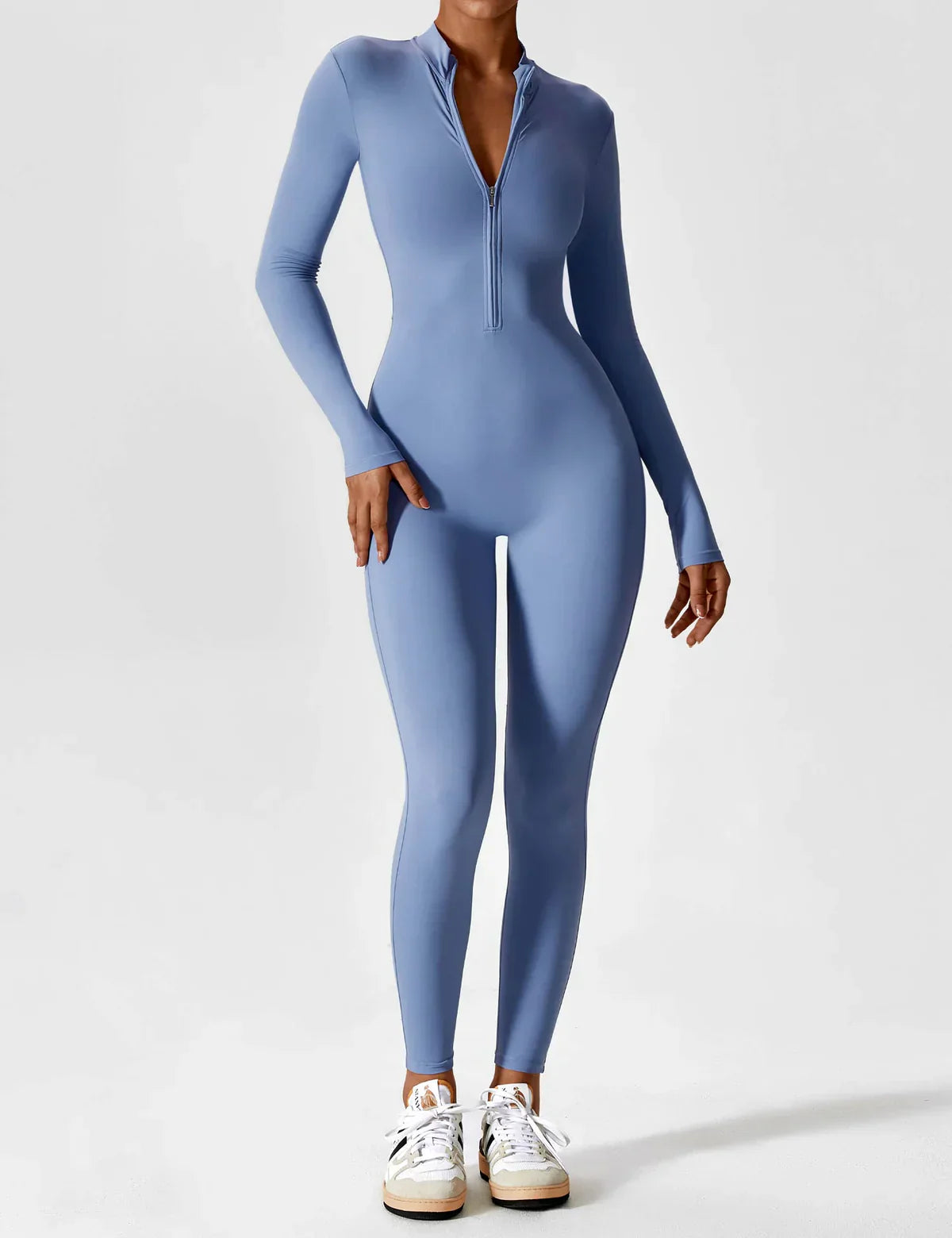 FlexiSuit™ | Yoga trainings jumpsuit met ritssluiting