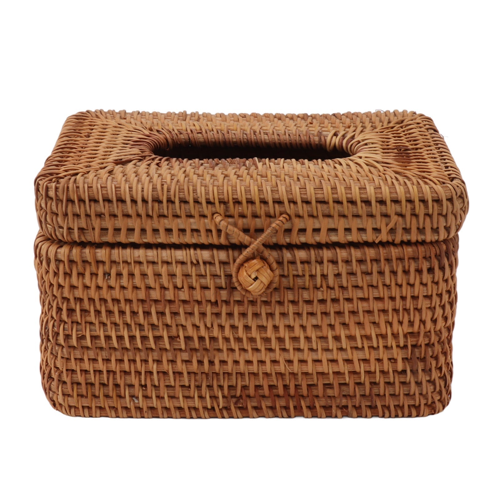 TIJDELIJK 50% KORTING | RusticBox™ | Handgemaakte rotan tissuedoos