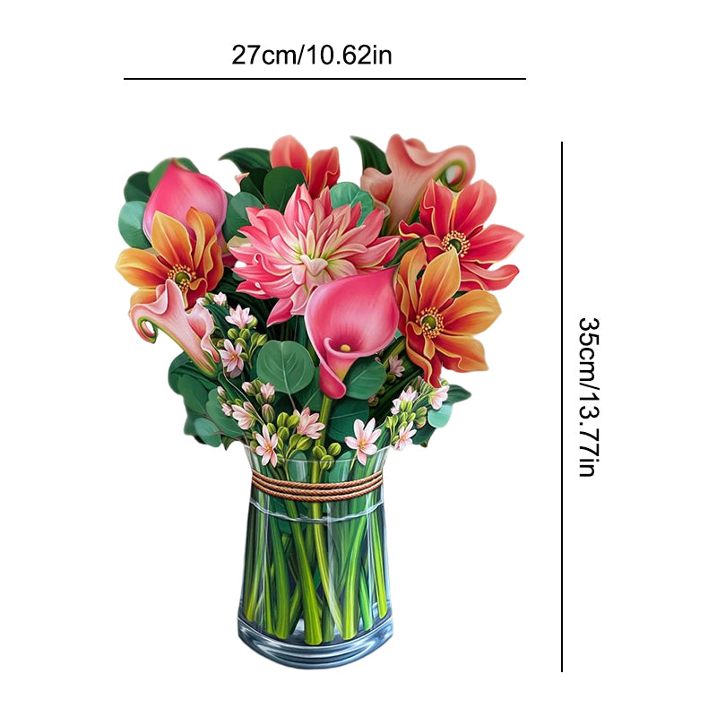 Paper Petals Bouquet™ - Levensechte bloemen pop-up kaart
