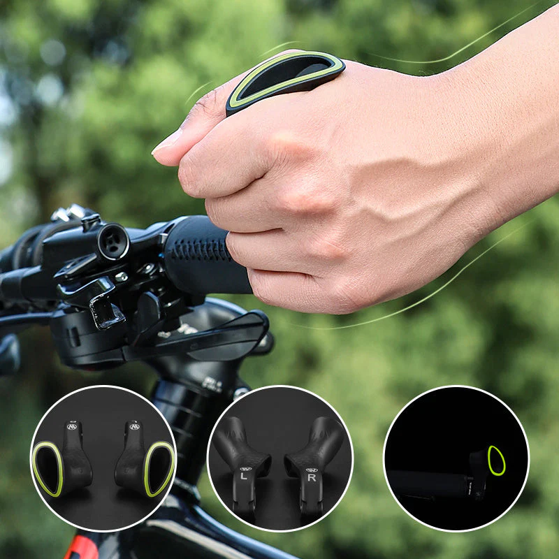 ROCKBROS Fietshandvatten, antislip EVA-spons, fietsstuurgrepen met aluminium lock-on design, roller-stuurgrepen, fietsstuurgrepen voor MTB, racefiets, trekkingfiets, e-bike, 22 mm fietshandgreep